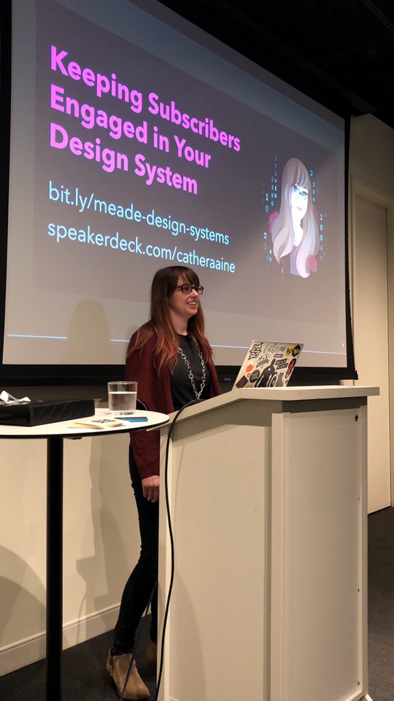 Excited for the “Keeping subscribers engaged in your design system” session by @catheraaine  #FullStackNYC