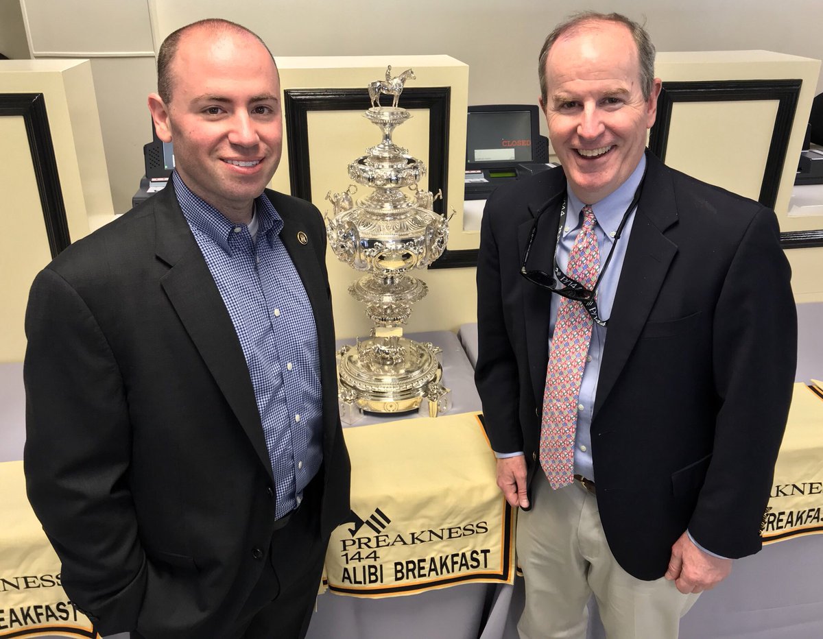 ScottWykoffWBAL's tweet photo. .@JeremySilbert and I hit the @vineyardvines socks Exacta together at today’s @preakness #AlibiBreakfast alongside the very valuable #WoodlawnVase at @PimlicoRC https://t.co/Bv9LqgEgr0