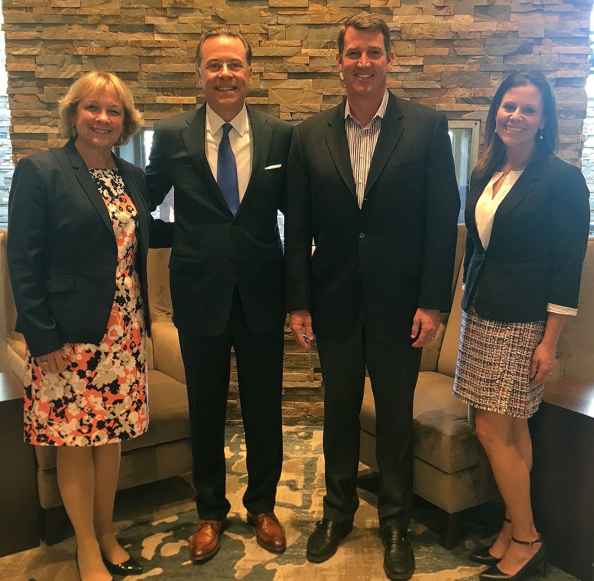 MyAquaWater's tweet photo. Aqua hosted the Foundation of the @DelcoChamber #LeadershipDelawareCounty class of 2019 for their final presentations today. Aqua CEO &amp; Chairman @ChrisAquaCEO welcomed the 2019 class with Chamber board member Sue Haindl and gave congratulations and well wishes to all attendees. https://t.co/tuFkJ2twcz