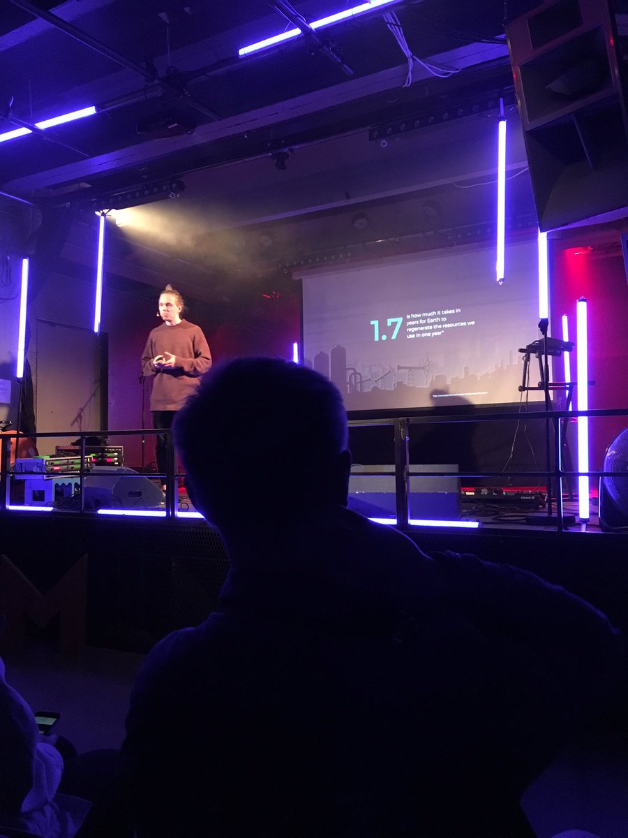 TrashCamApp's tweet photo. @resqclub talks about the importance of food waste at #MutinyX Showcase: https://t.co/zsiojqQcK6