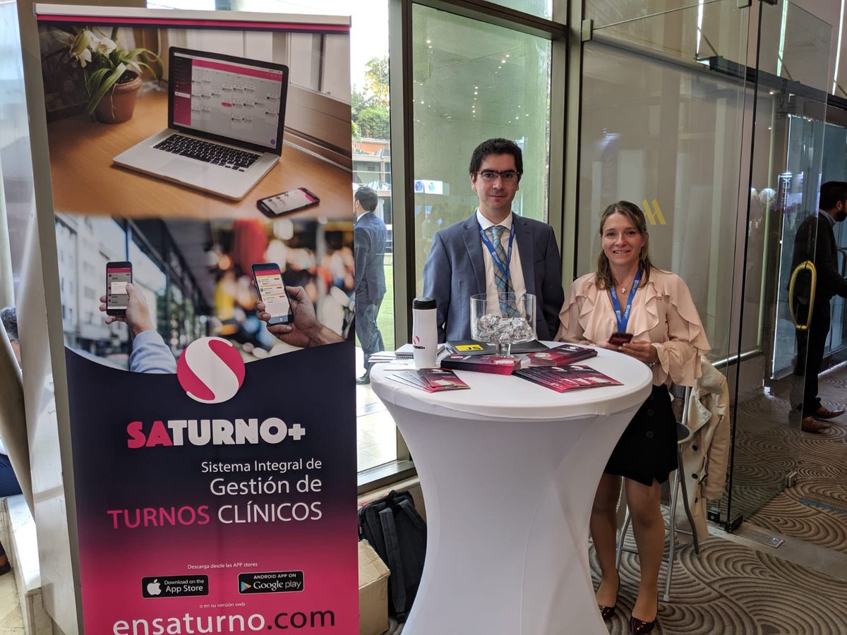 saturno_plus's tweet photo. SATurno+ en #SIEMPAC2019 facilitando la gestion de turnos clínicos en urgencia e intensivos. Acércate a nuestro stand para una Demo! HICAPPS https://t.co/IfQ1e8kXyJ https://t.co/7ZVhT7jKrk