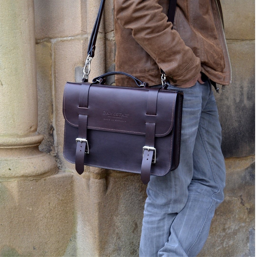 We've created an all leather #satchel bag with a classic style. Made from the highest grade veg tanned leather and British forged hardware.