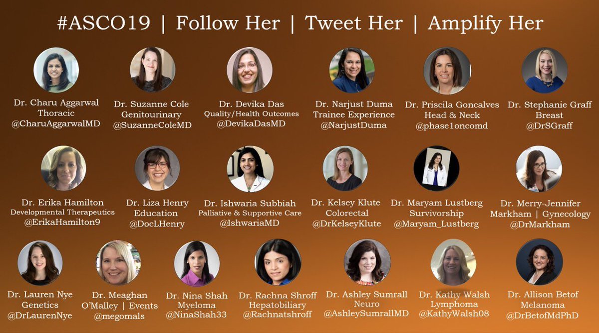Mragh_oncdoc's tweet photo. @DrHBurstein @ASCO @HemOncWomenDocs has an awesome twitter panel for @ASCO updates! #followher #tweether #amplifyher https://t.co/AbiukIGYc4