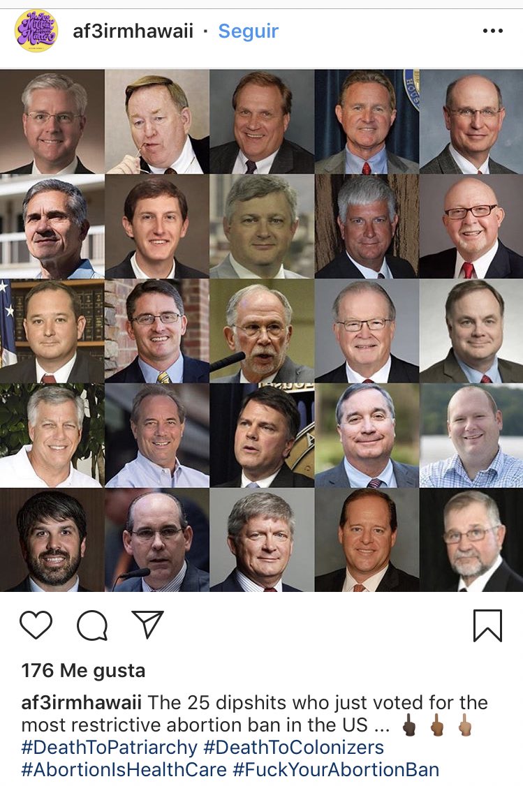 chispitabrown's tweet photo. En noticias de todos los días: estos 25 hombres caras de mierda decidiendo sobre el cuerpo de las mujeres. 
 #fuckyourabortionban https://t.co/cNcPxBi5At