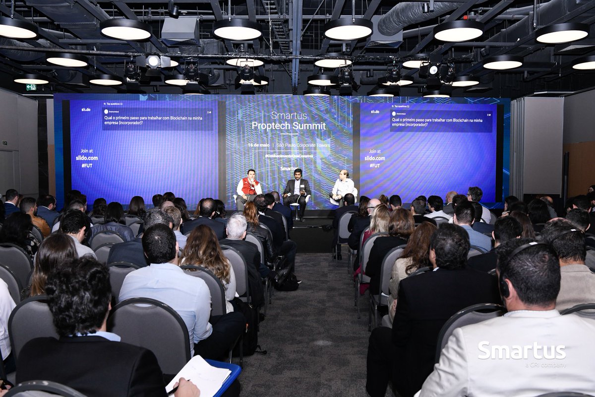 smartusbr's tweet image. A tarde se inicia com debates sobre como o setor imobiliário pode se beneficiar do blockchain e de como empreendimentos pré-fabricados e modulares estão inovando o modo de elaborar e executar projetos. #SmartusProptechSummit #Proptech #SãoPaulo #SP #Smartus