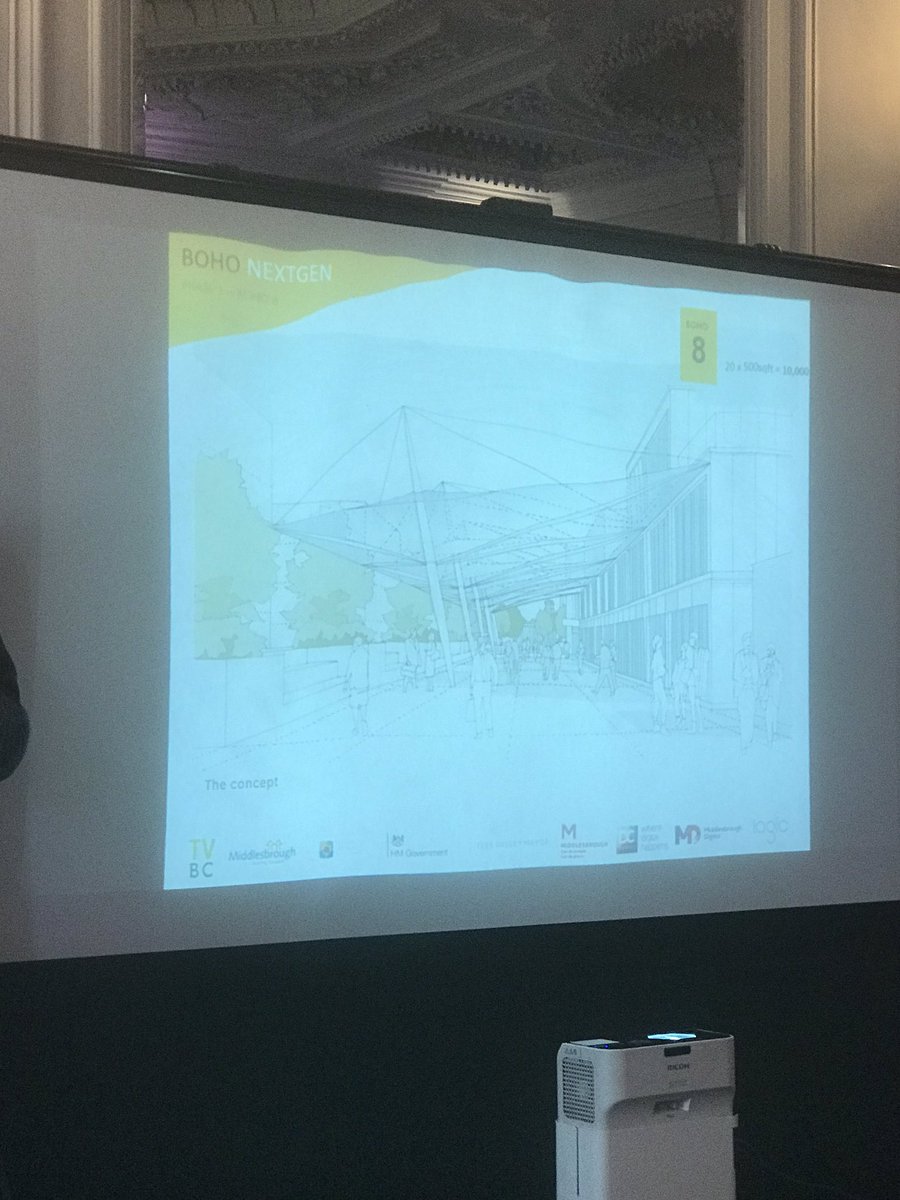teesvalleybc's tweet photo. Mark Barlow from @logic_arch is about to tell us about the BIG plans for #BohoNextGen #Middlesbrough #tvbcmembers https://t.co/oJsADZTeR2