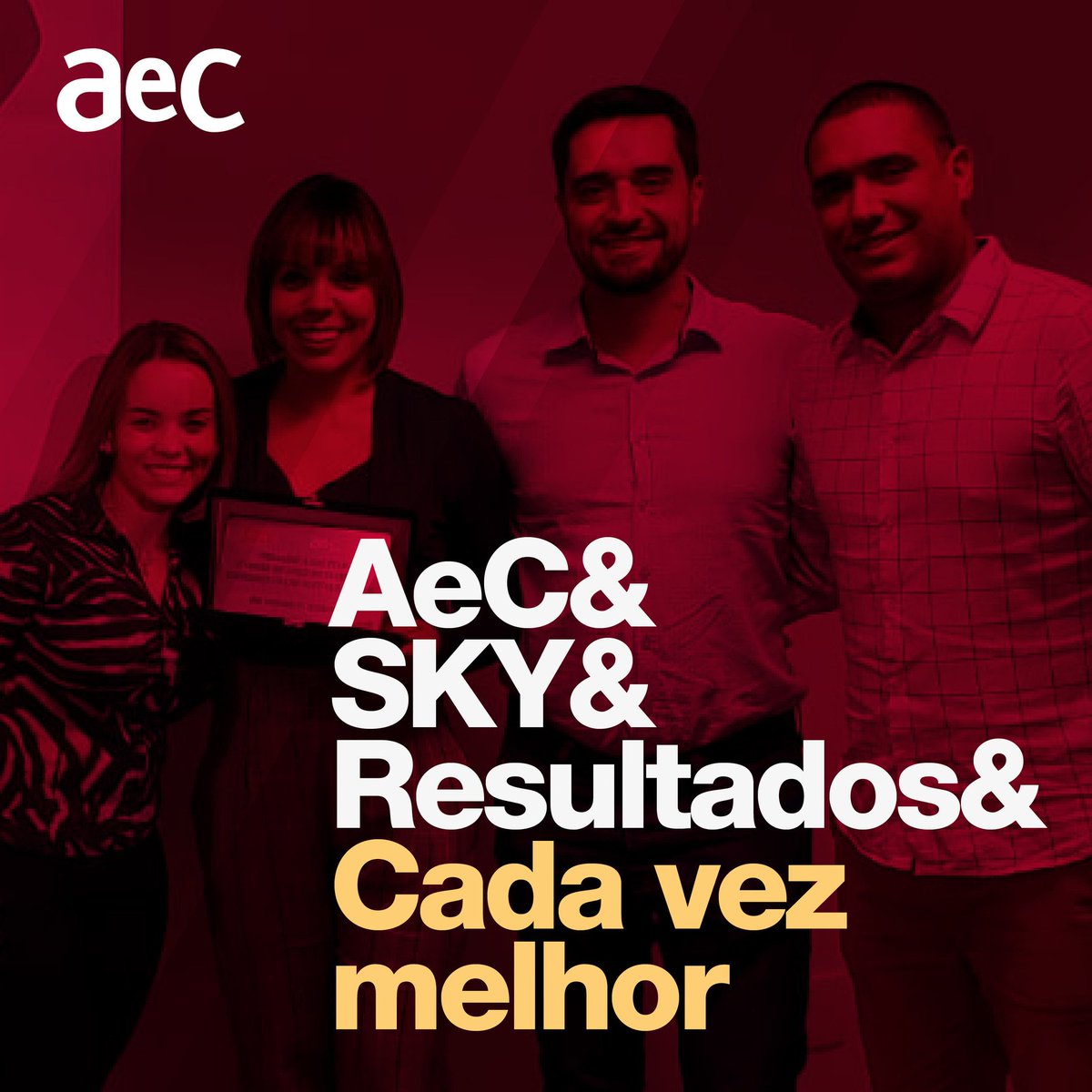 Eu sou AeC e não abro mão de fazer #CadaVezMelhor. No último ciclo de comparação de fornecedores promovido pela nossa cliente <a href="/skybrasil/">SKY Brasil</a>, conquistamos o Primeiro Lugar Geral no Receptivo (Cobrança TV e BL) 😃🥇🏆

#AeC #RelacionamentoComResponsabilidade #SKY #ContactCenter