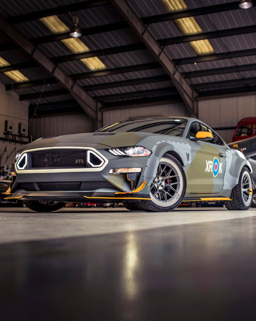 NittoTire's tweet photo. Vaughn Gittin Jr.'s Eagle Squadron themed Mustang GT - so hot, some say it can spitfire.⠀
⠀
#Nitto | #NT555 | #Ford | #Mustang | #EagleSquadron | #ESMustang | #S550 | @MustangRTR | #FOS2018 | #MustangFanClub | @VaughnGittinJr https://t.co/cFRnLuZBA9