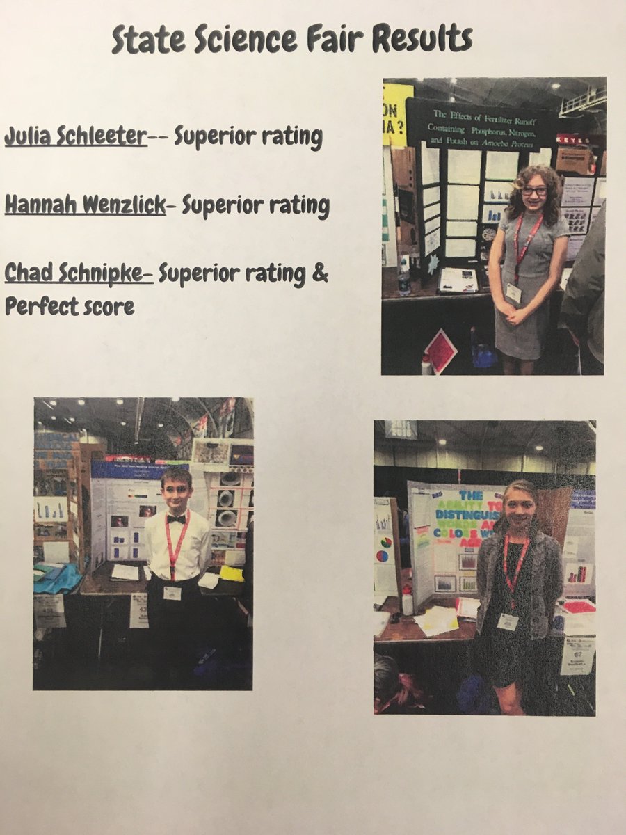 Congrats at State Science