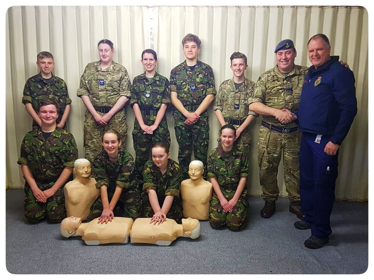 A big thank you to the <a href="/NottsHealthcare/">Nottinghamshire Healthcare</a> <a href="/ResuscitationT1/">Resuscitation Team Nottinghamshire Healthcare</a> Team for donating some CPR Manikins to us, which we have donated to <a href="/1053Sqn_RAFAC/">1053 (Armthorpe) Royal Air Force Air Cadets</a> after theirs were lost! Hopefully they will be used to train future life savers! #DevelopingTheFuture <a href="/EMAS_CFR/">EMAS Community Response Team</a> <a href="/EMASNHSTrust/">East Midlands Ambulance Service NHS Trust</a> <a href="/NottsHCLandOD/">NottsHCLandOD</a>