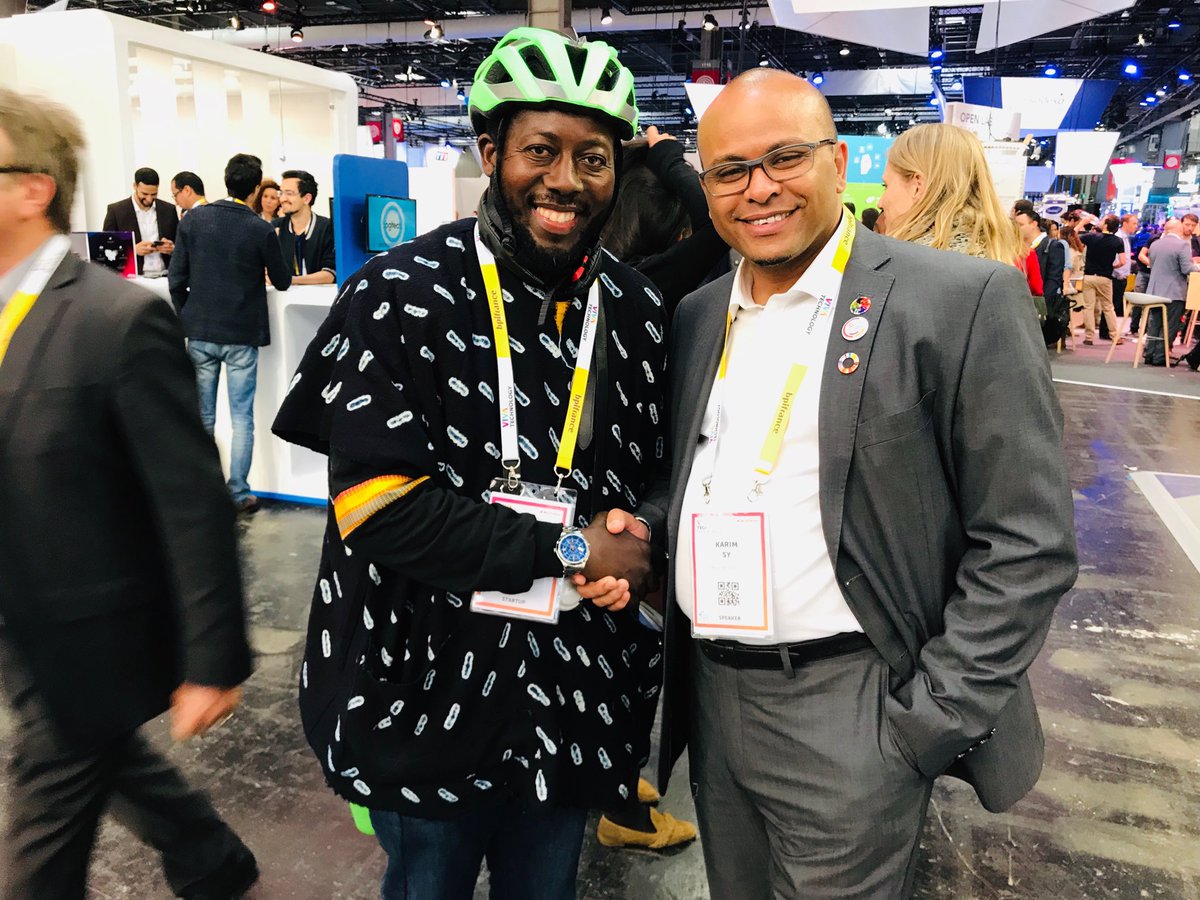 Merci à ⁦<a href="/ksyDaily/">Karim  SY</a>⁩ pour son engagement en faveur du digital en Afrique. #VivaTech2019 ⁦<a href="/VivaTech/">VivaTech</a>⁩ ⁦⁩ #GreenTech ⁦⁦<a href="/xtechci/">alexandre N'guessan</a>⁩ ⁦<a href="/greentechmedia/">Green Tech Media</a>⁩ #Andycosta