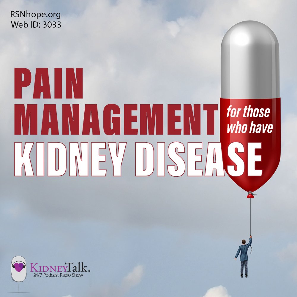 RSNhope's tweet image. Listen in to this KidneyTaLk™ show to learn how to communicate with your care team to achieve the best pain management results, as well as other ways to manage pain without medication. ow.ly/3xlA50udO3w
