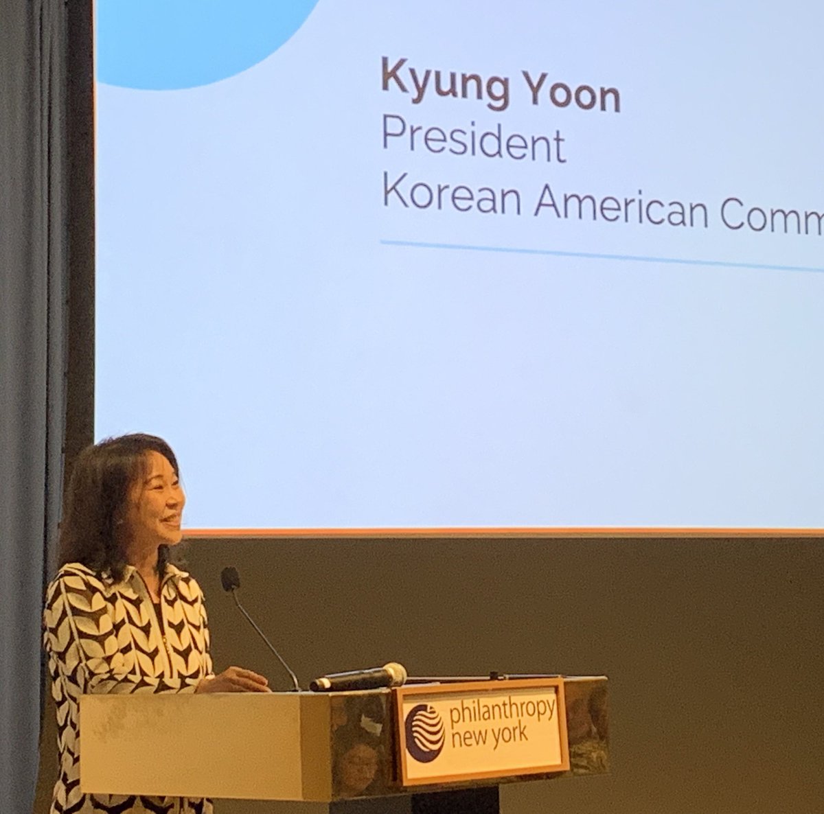 Philip Li (@phipster) on Twitter photo Setting the stage for #reframingphilanthropy, the annual meeting with new <a href="/PhilanthropyNY/">Philanthropy NewYork</a> board chair <a href="/KyungNYC/">Kyung Yoon</a> #pnyat40 Setting the stage for #reframingphilanthropy, the annual meeting with new <a href="/PhilanthropyNY/">Philanthropy NewYork</a> board chair <a href="/KyungNYC/">Kyung Yoon</a> #pnyat40