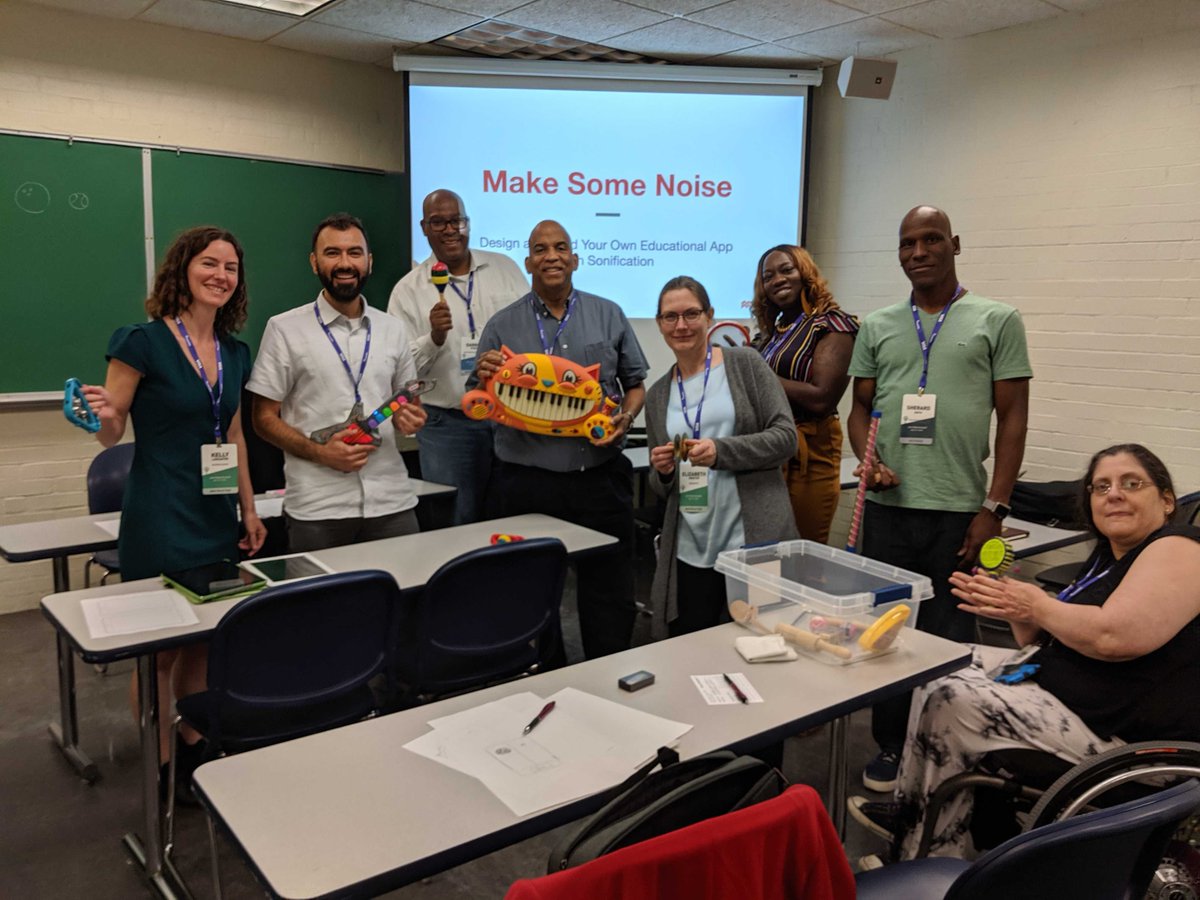 MacmillanLearn's tweet image. Yesterday the @MacmillanLearn team hosted an interactive workshop  “Make Some Noise: Design and Build Your Own Educational App with Sonification” during #AccessU2019 #AccessU #accessibility #GAAD #a11y