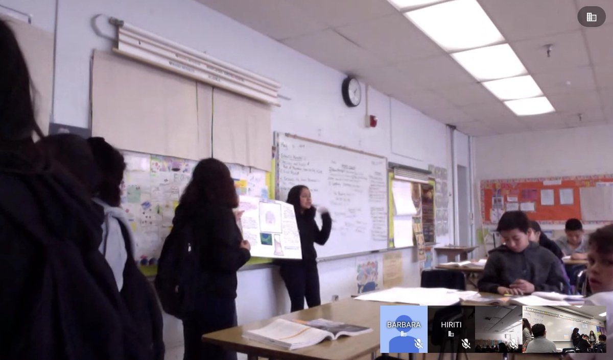 rhcanales's tweet photo. Ms. Lopez's Ss presented virtually and in person to other classes on campus using #googleEDU tools! A great way for students to present remotely to multiple classes and share their knowledge with peers. #LeConteEagles #PS3LAUSD #CS4LAUSD #ITF_Chat #EdTech https://t.co/Os6AAyRIaq