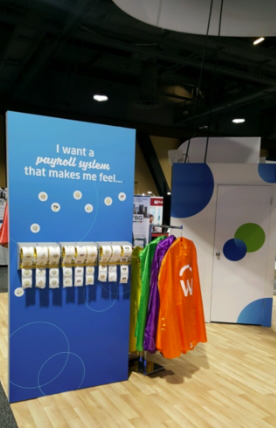 WorkdayEvents's tweet image. We are having a lot of fun partnering with @Capes4Heroes at #paycon! Have you decorated a cape yet? Be sure to share your photo so we can donate on your behalf! #wdayforgood