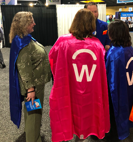 WorkdayEvents's tweet image. We are having a lot of fun partnering with @Capes4Heroes at #paycon! Have you decorated a cape yet? Be sure to share your photo so we can donate on your behalf! #wdayforgood