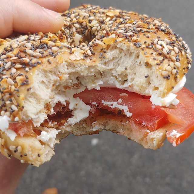 grandbakeryoak's tweet photo. Everything bagel. Cream cheese. Tomato. That is all.. https://t.co/gpKnbz7HwW https://t.co/DVSzixGXhn