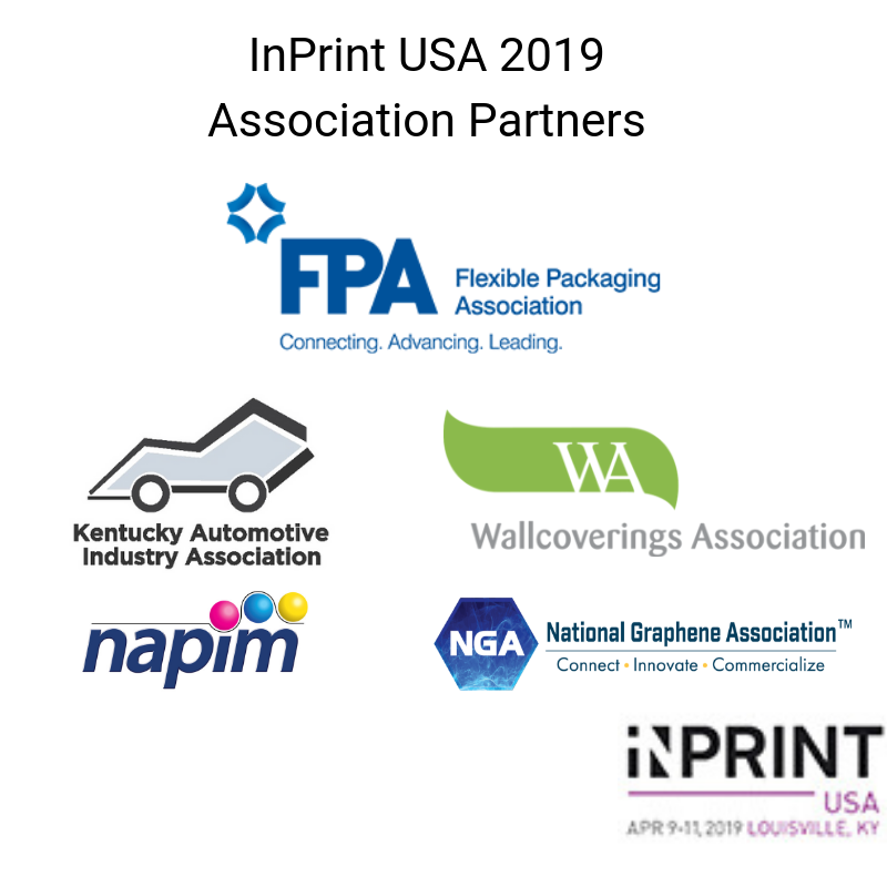 InPrintUSA's tweet photo. #tbt to @InPrintUSA 2019. Thank you to all our Association Partners who supported us at #InPrintUSA2019! @FlexPackOrg, @KYAutoIndustry, @TheWA_Tweets, @NGAgraphene, NAPIM https://t.co/uvJlZbyW7v