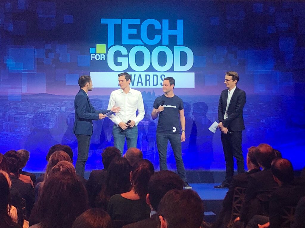 Le leader européen de l’éducation européen, première école diplomante entièrement en ligne, future 🦄 , <a href="/OCFrance/">OpenClassrooms</a> remporte le #TechforGoodAwards catégorie Accès au numérique !! Bravo !