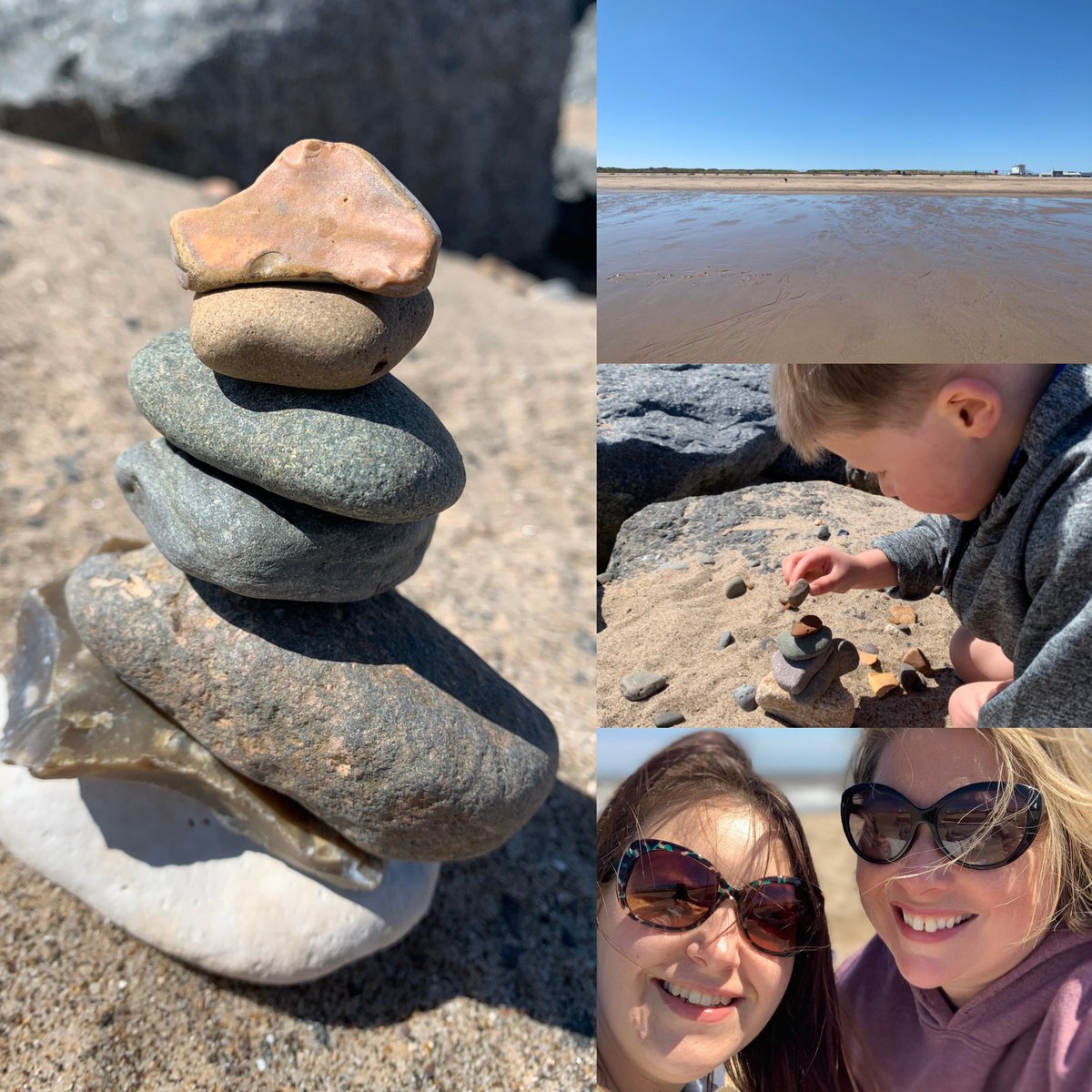 leilaainge's tweet photo. Stone stacking on the beach. Sea air is always π #seaside #beach #stackingstone #balance #besidethesea #impromptudayout https://t.co/fuABQMC098