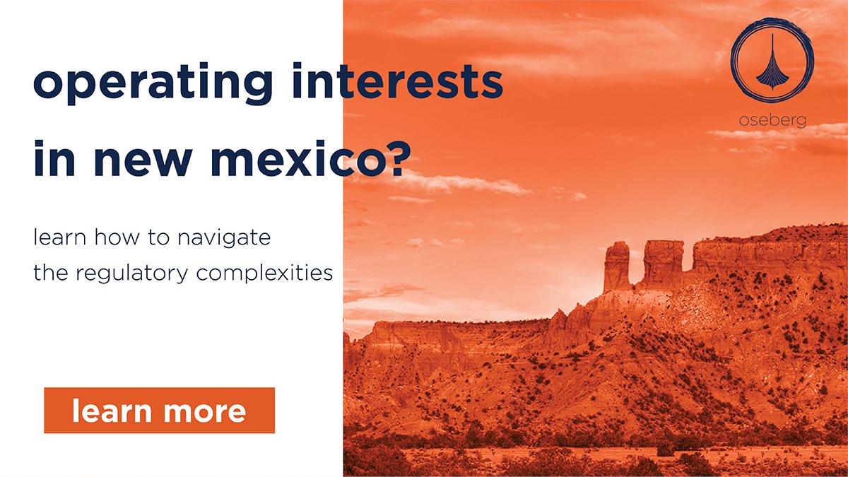 oseberg_io's tweet image. Operating interests in New Mexico? Understanding the nuances of the various requirements in this mixed environment is critical to operate in this state. Learn how you can navigate through the complexities: hubs.ly/H0hW4vJ0
#osebergsnewmexico #regulatorydata #permianbasin