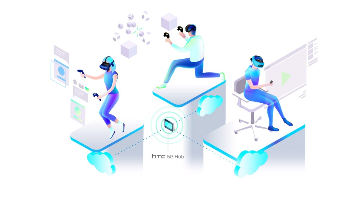 RtoVR's tweet photo. HTC Says '5G Hub' Will Stream VR 'Directly to Vive Headsets', One Day... Probably https://t.co/52uvM84oqf https://t.co/YlA2J0skK4
