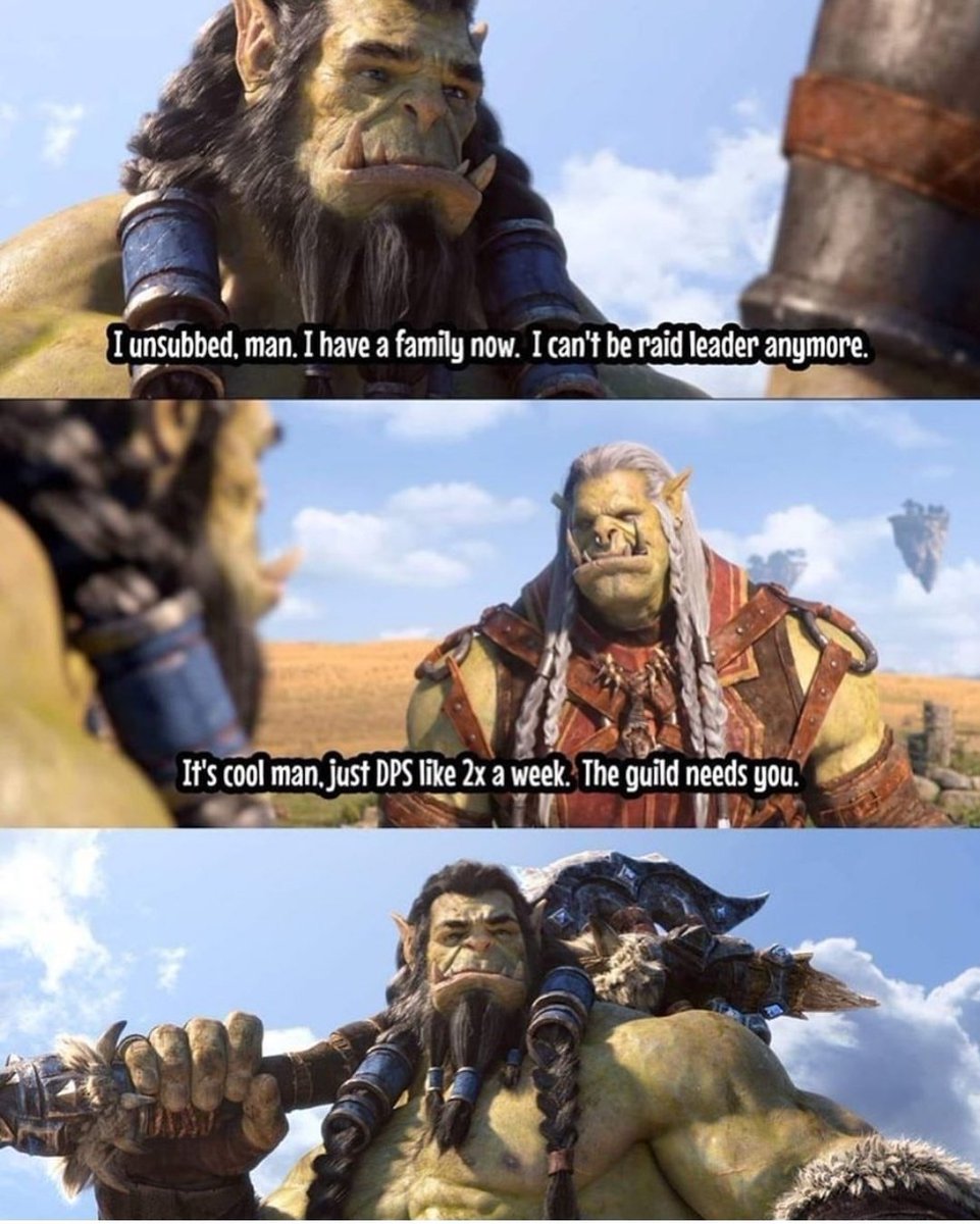 Glimar_WoW's tweet photo. True history bro #Warcraft #BFA #thrall #varok https://t.co/U0bplnrjiH