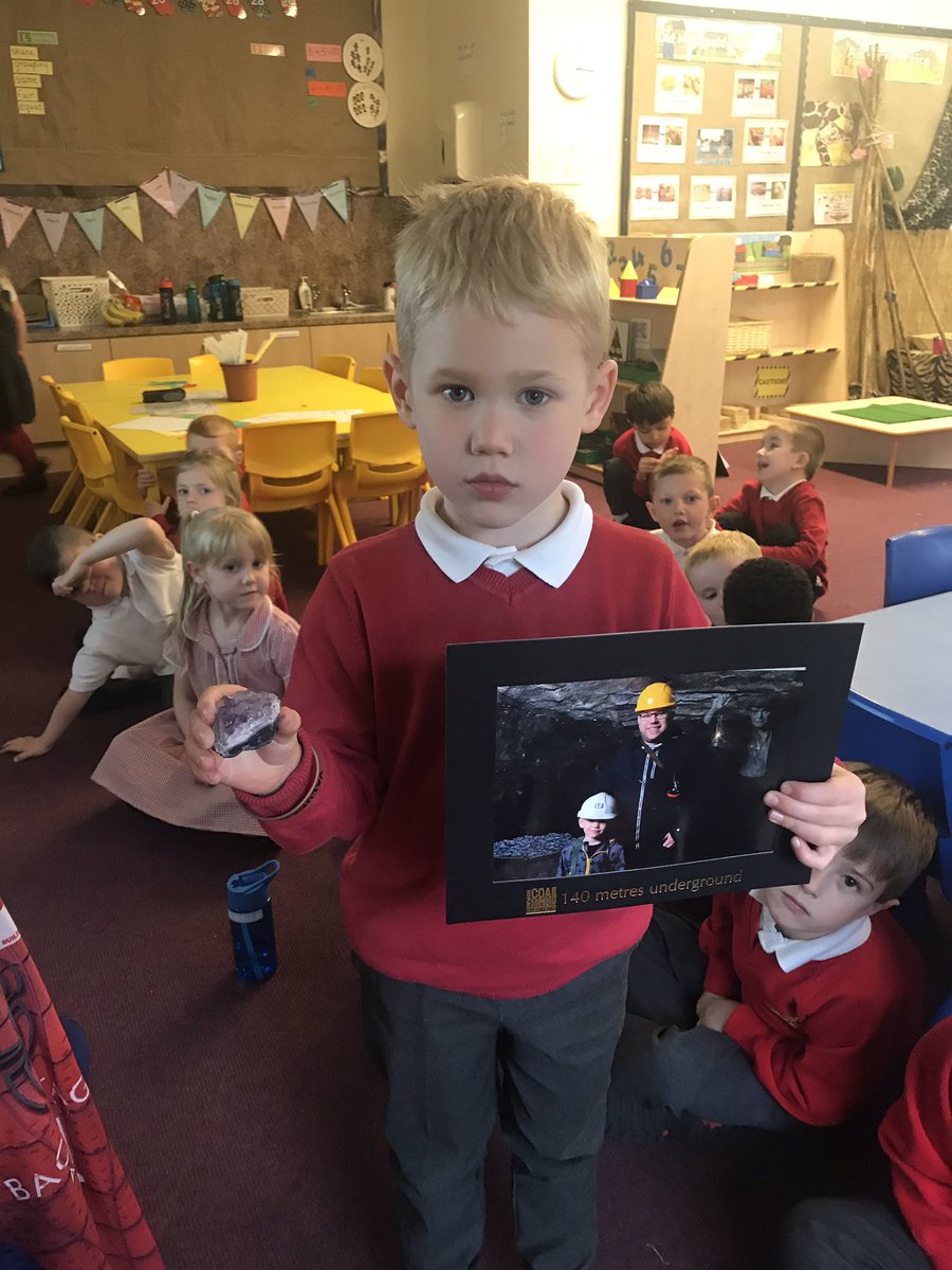 StPetersEY's tweet photo. This was Harrison’s show and Tell last week. I can still feel the goosebumps from his amazing speech about what happens ‘down the mineshaft’. Get well soon Harrison, we miss you https://t.co/dWDYHizXSu
