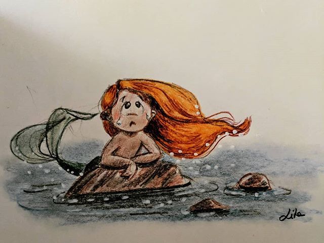 art_lita's tweet photo. Day 16: Poor little mermaid, why is she so sad?
.
.
.
#mermay #mermaychallenge
#mermay2019day16 #mermay2019 #mermaids #mermaidart #illustrationforchildren #illustration_best #illustration_daily #kidsillustration #illustrationaday 
#illustrationwork #traditional_art #drawinge… https://t.co/MdlBvhJKzE