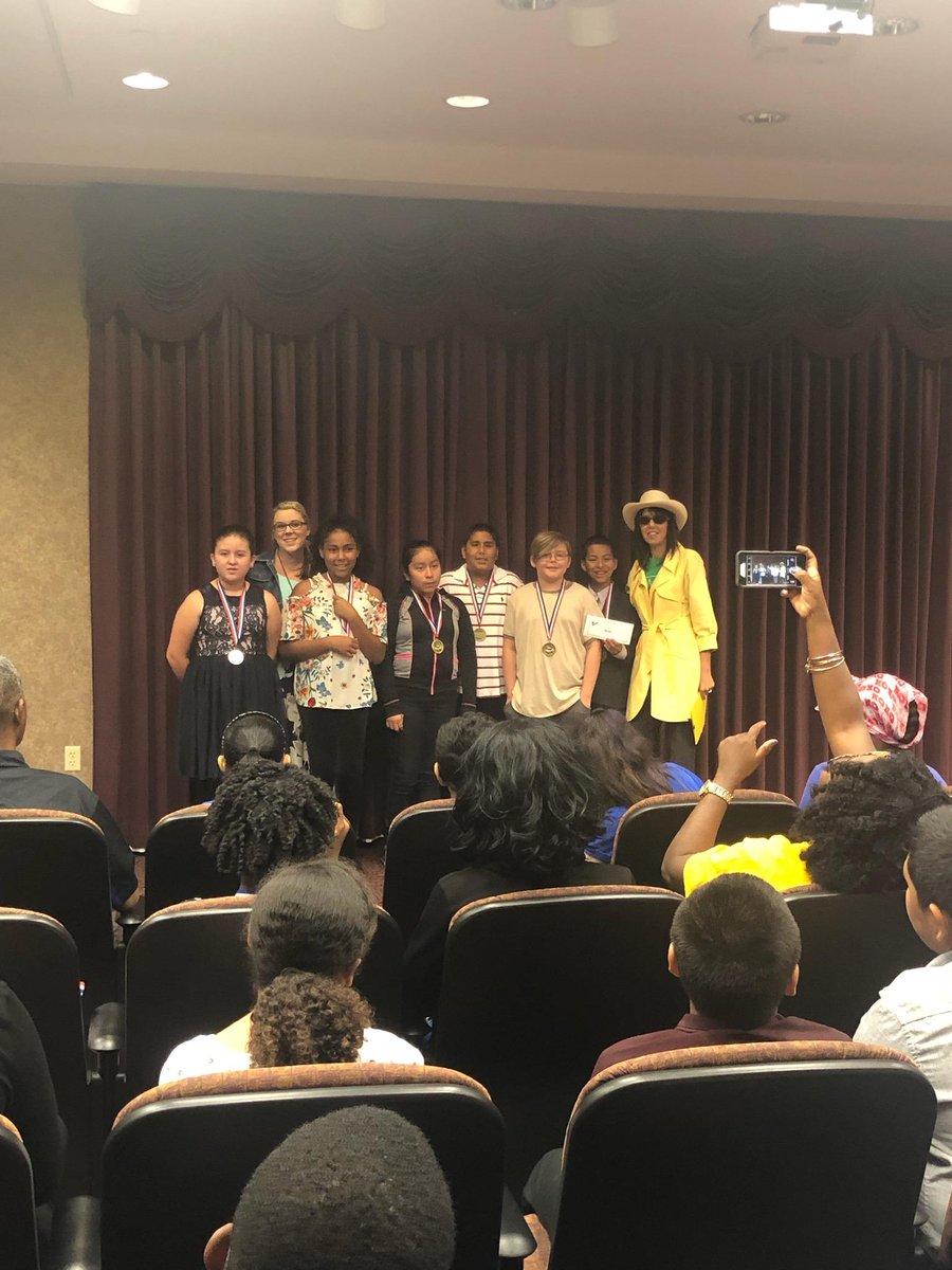 MirandHittmeier's tweet photo. Their well deserved medals!!! So amazing to watch 5th graders from all over Hillsborough County answer economic questions that most adults couldn't!!  @BurneyElem and a huge thank you to mrs. @msandoval_15  for helping us get there! https://t.co/8tITeNlxBG
