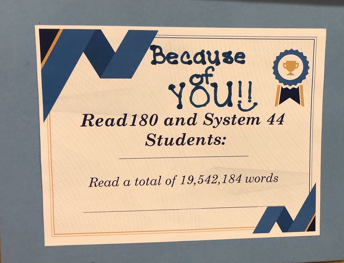 kriddieloo's tweet photo. BCS 6-12 READ180 and System 44 Celebration! Congrats on the teachers’ hard work and our children’s progress and gains! @BhamCitySchools @prwill1052 #BCSCurriculumandInstruction https://t.co/T52zmzVase