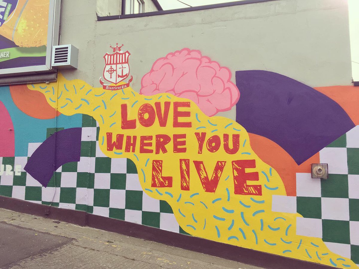 And.....the finished piece 😍😍😍 Thanks so much to <a href="/SubsetDublin/">SUBSET</a> for collaborating with our TYs for their <a href="/YSInow/">Young Social Innovators</a> project. The community love it! <a href="/Mercy_YSI/">Give Mercy to Inchicore</a> <a href="/stpatsfc/">St Patrick's Athletic FC</a> <a href="/InchicoreEnviro/">InchicoreEnvironment</a> #lovewhereyoulive