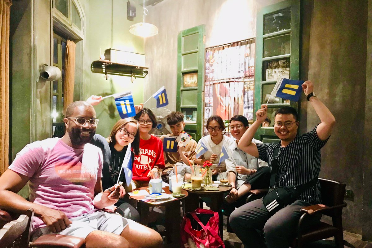 HRC's Jay Gilliam in Vietnam with LGBTQ activists