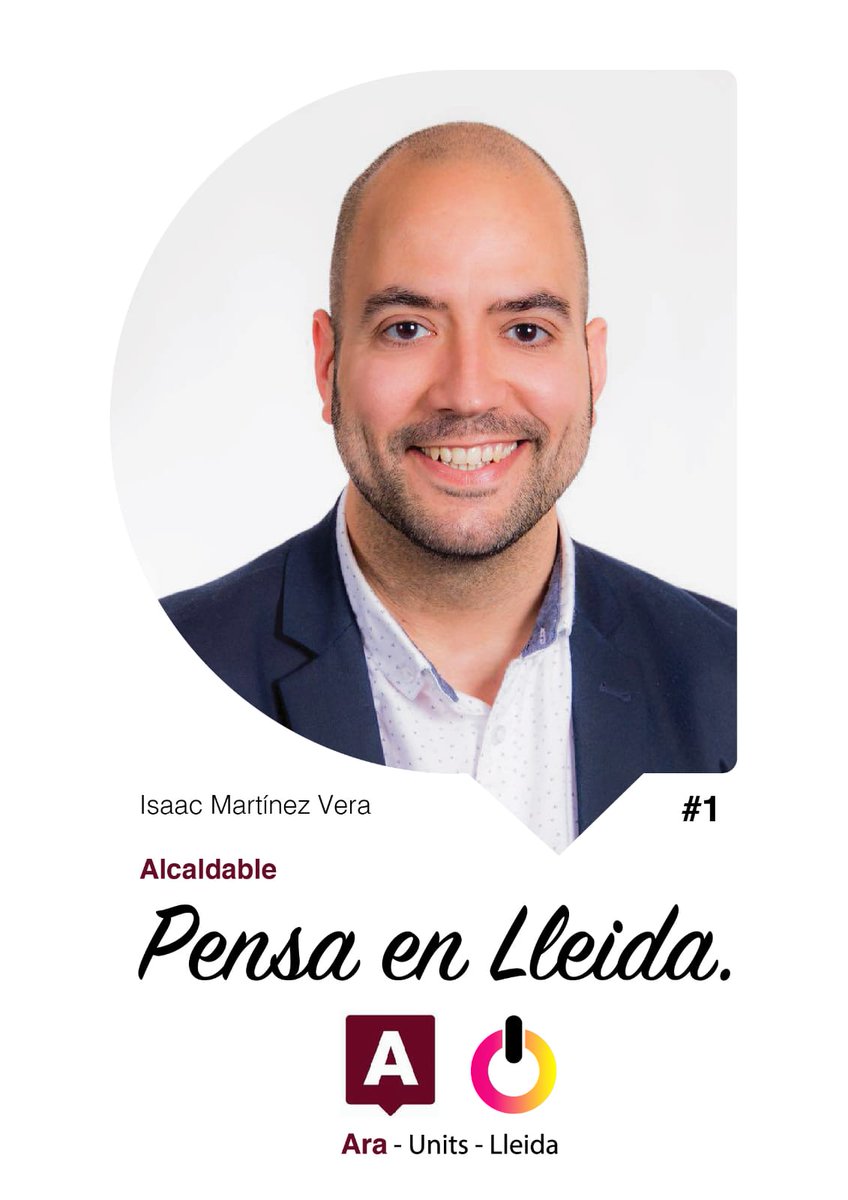 UnitsAra's tweet photo. Divendres tarda serem a Plaça Ricard Vinyes
Vine a parlar amb nosaltres de la Lleida que somnies👇
➕ neta 🗑
➕ segura 👩‍✈️
➕ cívica 👍
➕ pròspera 💰
➕ oportunitats 💻
➕ lliure 🗽
➕ justa ⚖
➕ verda ♻️
➕ humana ❤
➕ moderna 📲
➕ ... ⁉️
#26M #PensaEnLleida #AraUnitsLleida https://t.co/hUumpuyE5t