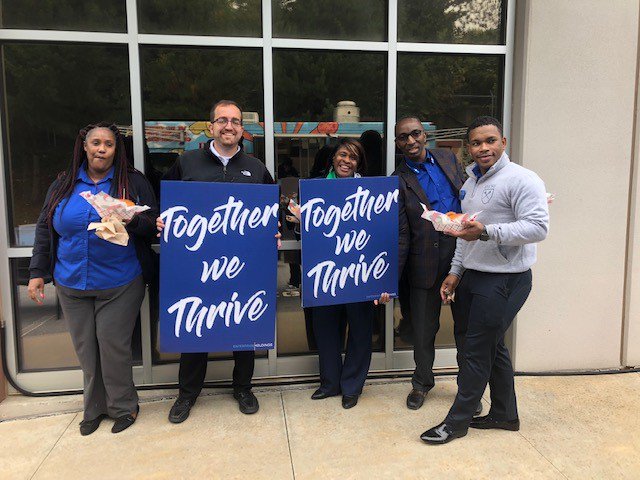 EHATLAirport's tweet photo. @job_launch #HiringDay We have such a great time each and every day with our customers and our co-workers! Here are some pictures of our employees giving back to our communities, celebrating recent successes and having #fun! #togetherwethrive #foundingvalues @unitedwayatl https://t.co/ekmcrwbSAp