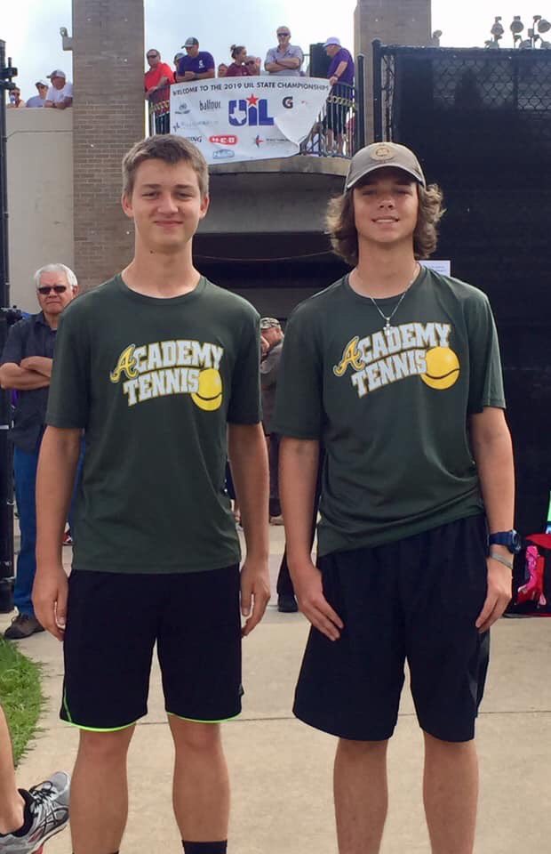 AISDBeeBoosters's tweet photo. CONGRATULATIONS to Payton Lisenbe &amp;Samuel Golovin on their great showing for AHS Tennis at STATE!!! Bumblebee Nation is SUPER PROUD of you! #ahsbumblebeetennis #bumblebeenation #uilstatetennis https://t.co/I3G1P7WteN