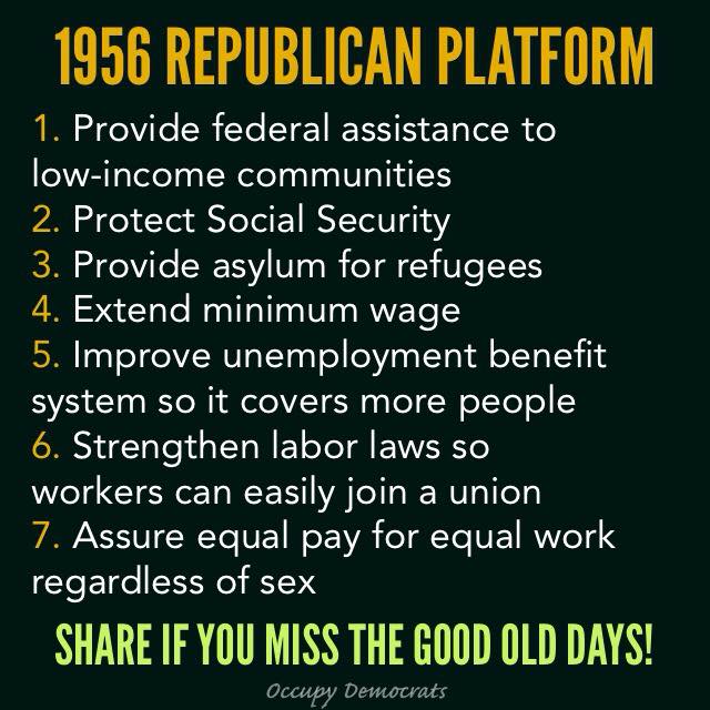 KCDP_D7's tweet photo. @ANTIGOPMVMT @ANTlGOPMVMT #NotYourFathersGOP is the result of total hijacking of a party whose ideals were once universal (see attached photo) to the point where all reason, integrity, and patriotism are sacrificed to extend their terrible #GOPPowerGrab
#VoteBlueNoMatterWho to #StopTheCorruption #Resist https://t.co/A77f6AOz5L