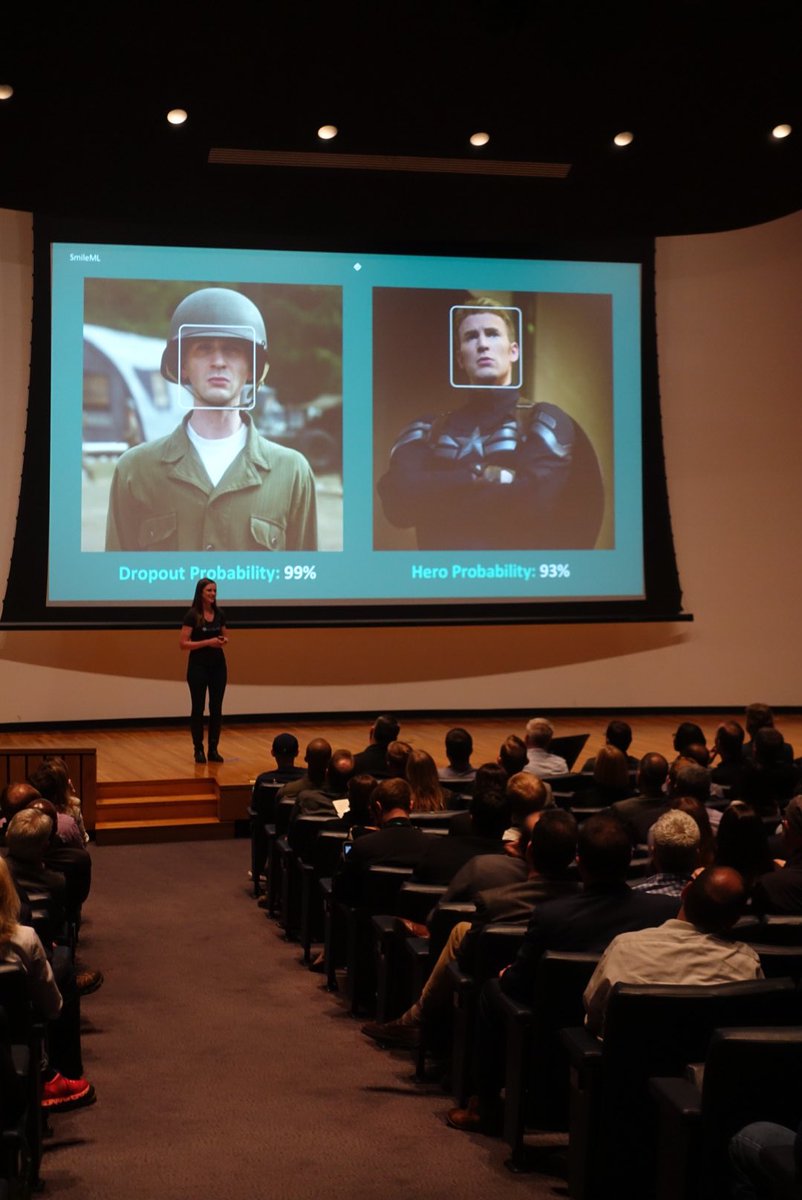 DraperLab's tweet photo. #Sembler mentor Tess Bailie introducing @smileML COO Shannon Anderson. They’re making emotion recognition an exact science! #tsdemoday #innovativeAF @techstars https://t.co/GHQz3S6qxT