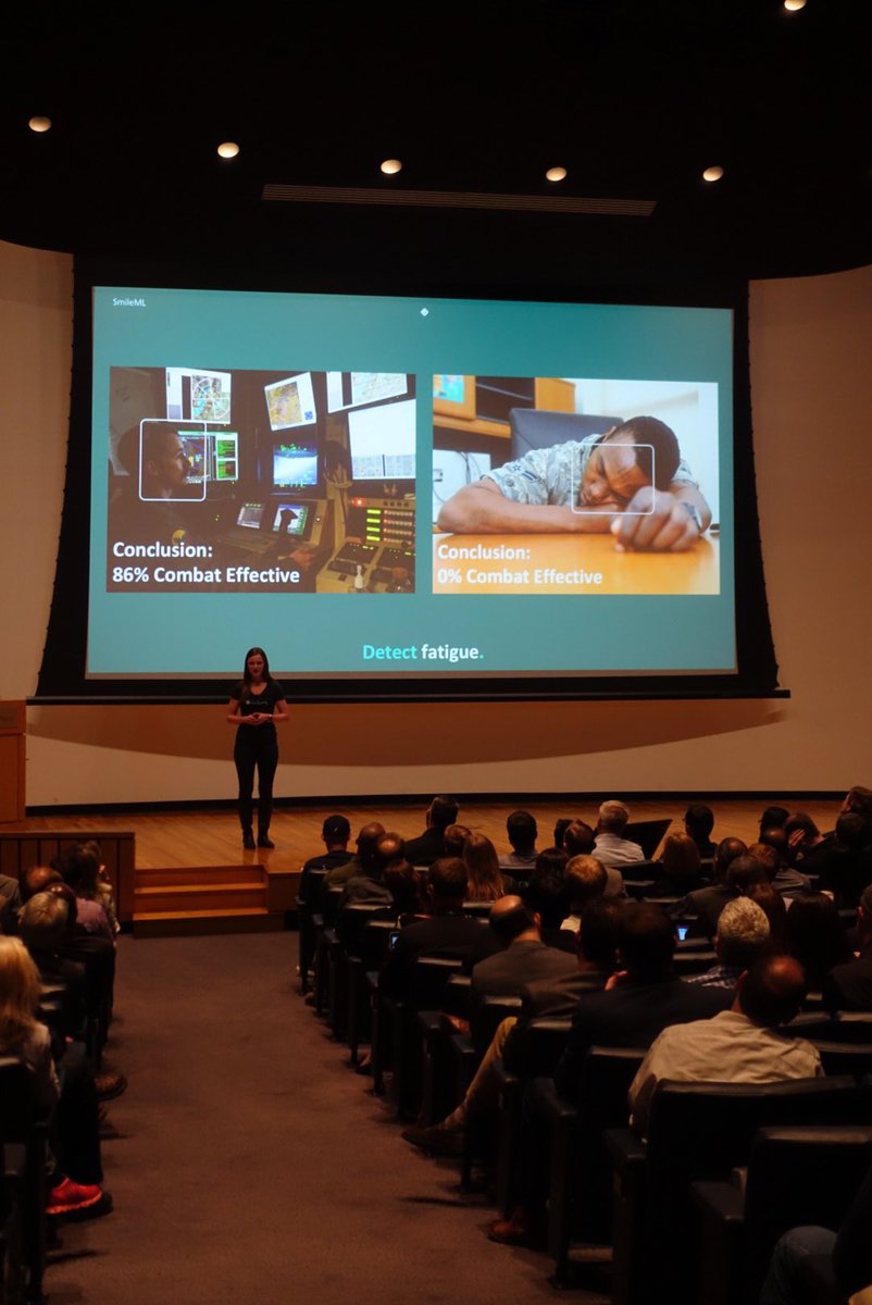 DraperLab's tweet photo. #Sembler mentor Tess Bailie introducing @smileML COO Shannon Anderson. They’re making emotion recognition an exact science! #tsdemoday #innovativeAF @techstars https://t.co/GHQz3S6qxT
