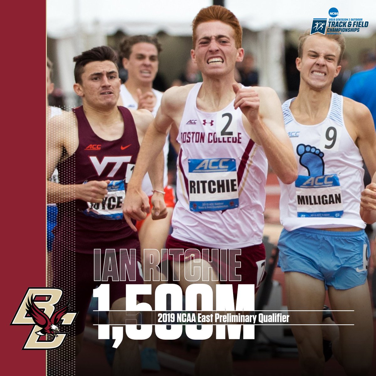 bctrackandfield's tweet image. Sean Burke and Ian Ritchie are headed to Jacksonville for the East Prelims of the 2019 NCAA Outdoor Track &amp;amp; Field Championship

STORY: bit.ly/2EaSnle

#WeAreBC