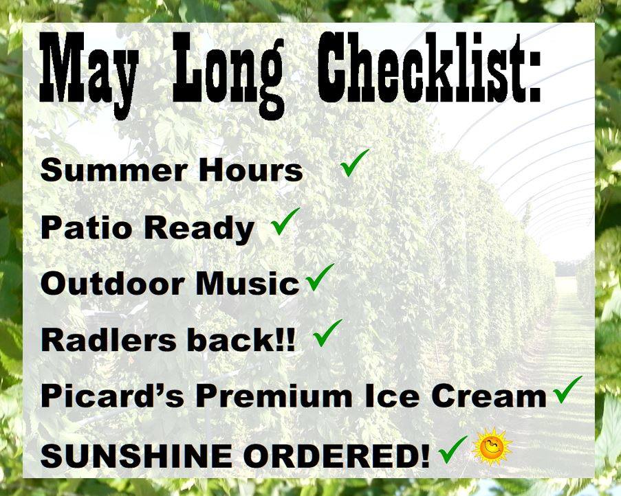 We are ready for the long weekend!!!!!!