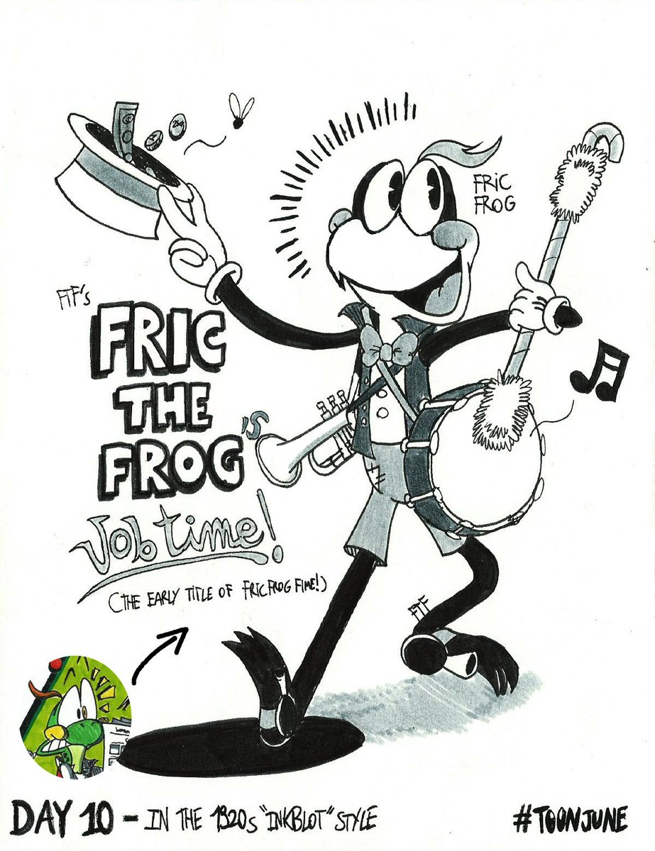 FTFTheToonist's tweet photo. (Classic) The #ToonJune series of 2018 continues in the third part, inclusing a duo toon doodle and 3 own characters in each different style of the generation.
#CaptainPlanet #MightyMax #OCs #originalcharacter #FricFrog #LazLizard #ProfessorTheo #1930s #1940s #HannaBarbera https://t.co/CQe8TMJQxe