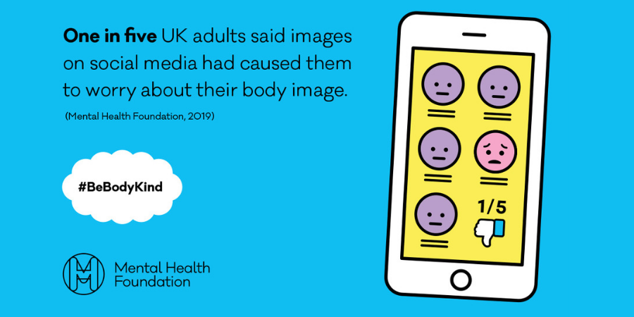 #SAYFC are supporting #BeBodyKind Week! <a href="/mentalhealth/">Mental Health Foundation</a> research has found that over 1 in 5 adults (22%) and 40% of teenagers said images on social media caused them to worry about their body image. Follow <a href="/mentalhealth/">Mental Health Foundation</a> who are developing resources to support people of all ages!