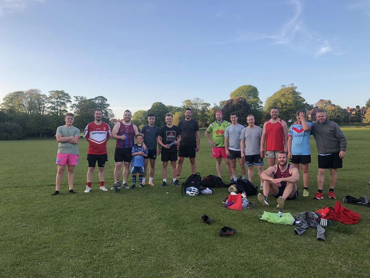 Good turn out again for some #rugbyleaguetouch new faces each week, get yourselves down even if it’s for a little run out or bit of fitness it’s all good fun #strong