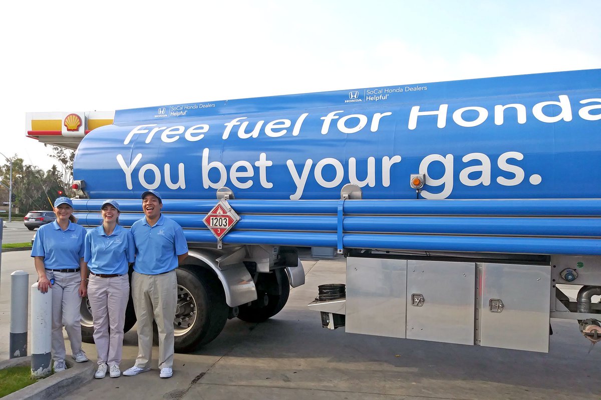 Socal Honda Dealers Honda Drivers Get Pumped For Free Gas Our Tanker Truck Is Back With Free Gas To Honda Drivers Stay Tuned For What Cities We Ll Be In T Co 5qz5v71oid Socal Honda Dealers Honda Drivers Get Pumped For Free Gas Our Tanker Truck Is Back With Free Gas To Honda Drivers Stay Tuned For What Cities We Ll Be In T Co 5qz5v71oid