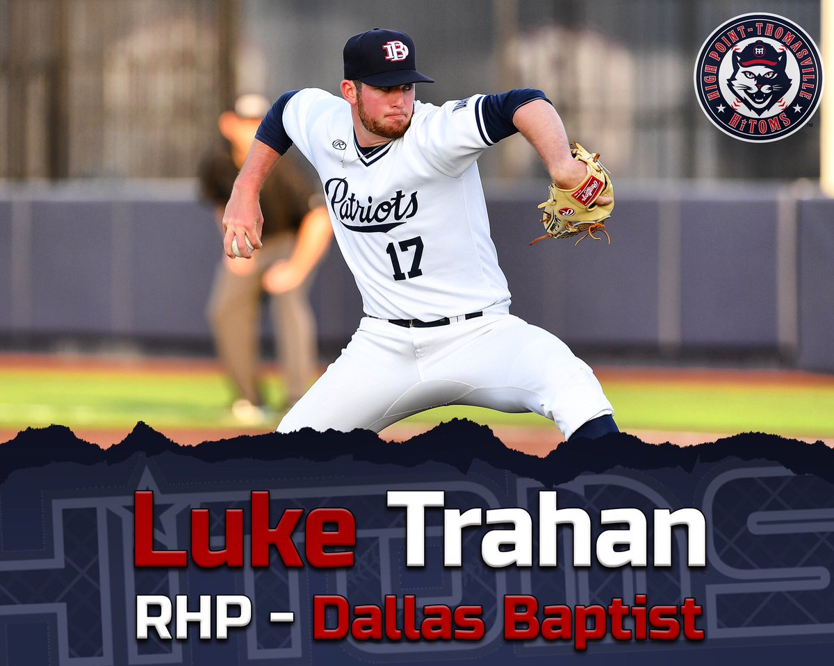 High Point-Thomasville HiToms (@hthitoms) on Twitter photo 🚨 PLAYER REVEAL 🚨
Freshman Luke Trahan will be joining the HiToms at Finch Field this summer! In his first season with <a href="/DBU_Baseball/">DBU Baseball</a>, Luke struck out 15 batters in 14.1 innings.
Welcome to Finch Field, Luke! 🚨 PLAYER REVEAL 🚨
Freshman Luke Trahan will be joining the HiToms at Finch Field this summer! In his first season with <a href="/DBU_Baseball/">DBU Baseball</a>, Luke struck out 15 batters in 14.1 innings.
Welcome to Finch Field, Luke!