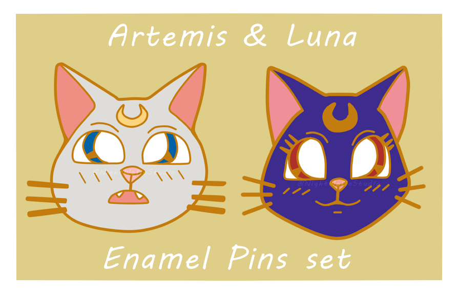 StudioWolfie's tweet photo. Had redrew this for o sketch I had it was still pretty new but I like this out come now and I planning to have them as enamels design so it be a while I I make sure it happen lol.
#sailormoon #anime #animecats #luna #artemis #enameldesign #art #cat #digitalartwork https://t.co/q4UOpNAjzP