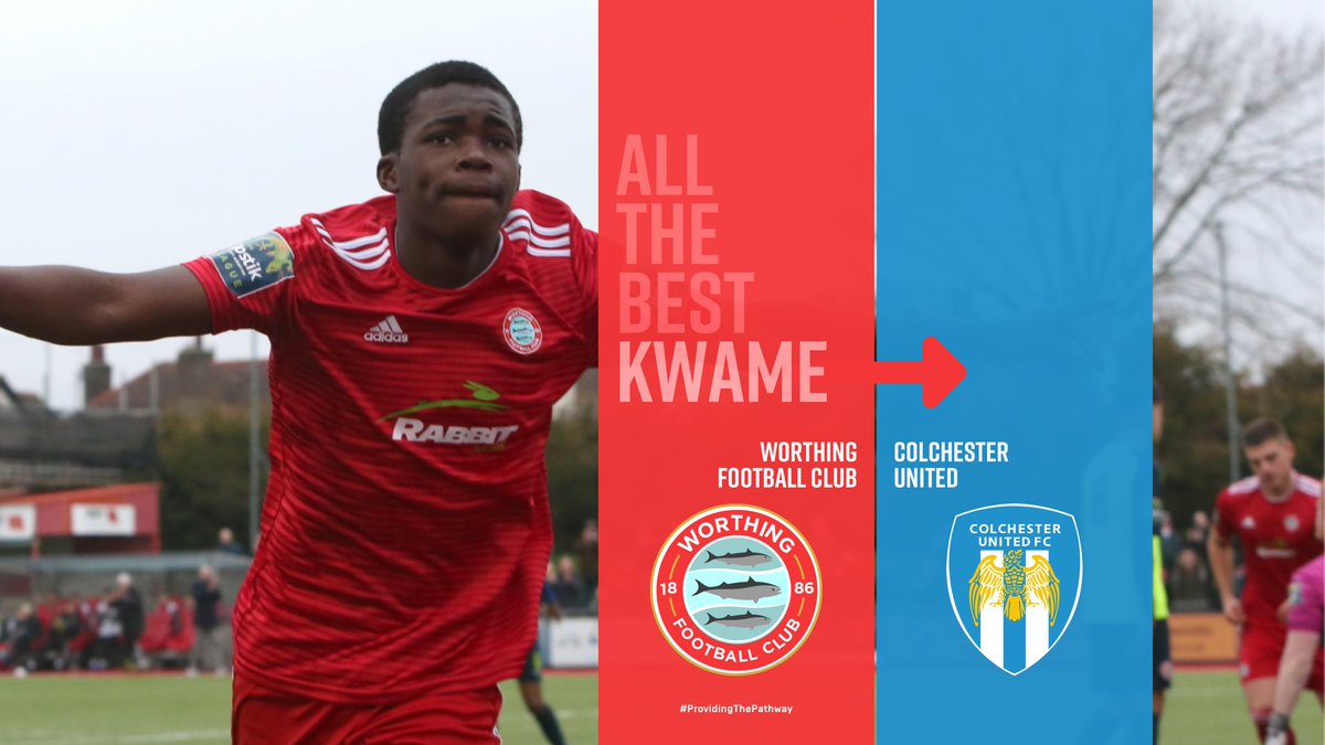 🔁 | Another <a href="/WorthingFC/">Worthing FC</a> youngster snapped up by League club!

Following an impressive spell with us last season, Kwame Poku has signed for League 2 <a href="/ColU_Official/">Colchester United FC</a> !

Congratulations, Kwame 👏🏼! We will be watching with interest 👍🏼

#WFC #ProvidingThePathway