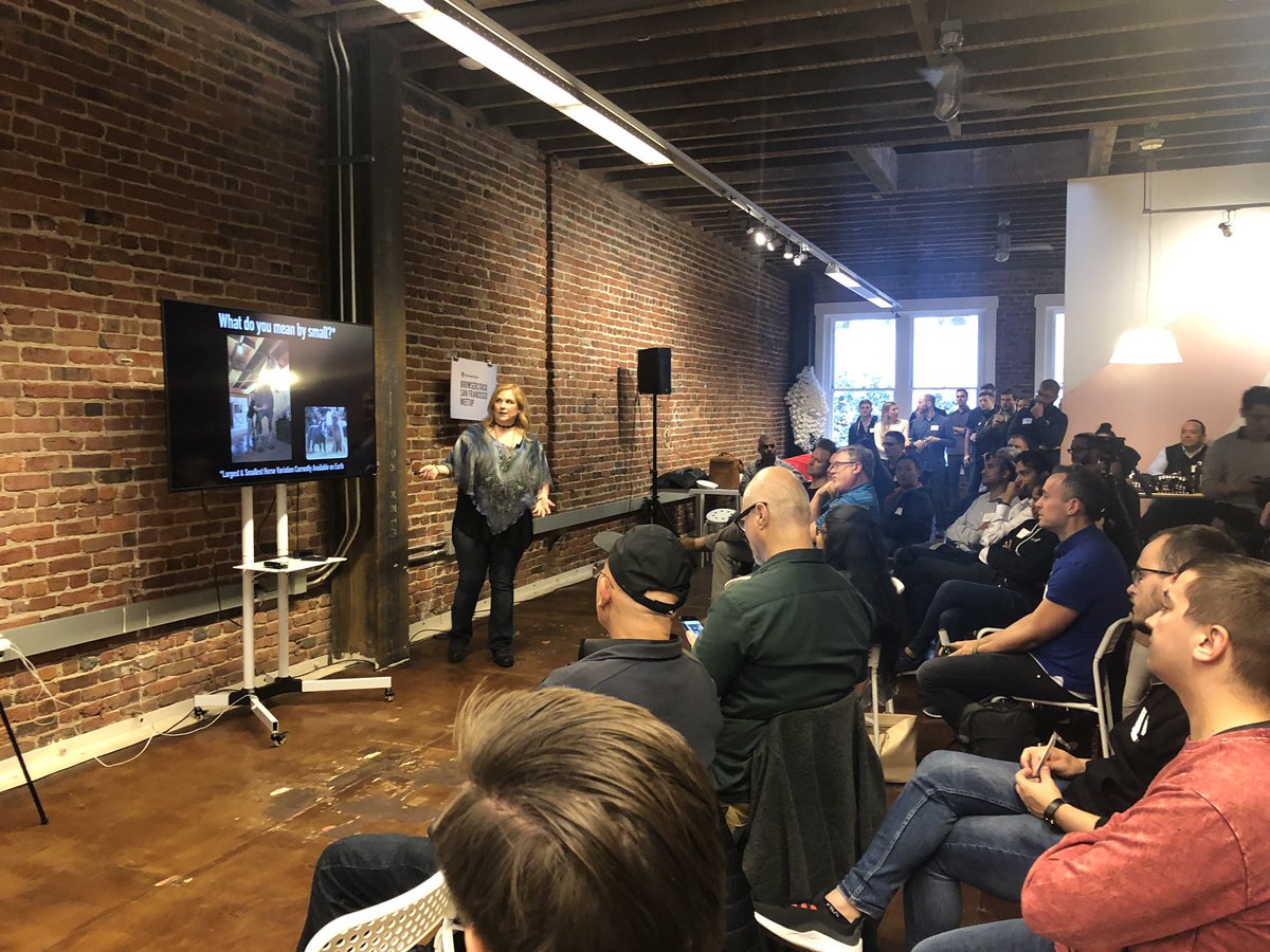 browserstack's tweet photo. @lanettecream talking about why smaller projects are way complicated #BrowserStackMeetup https://t.co/zmXcIqH2hr